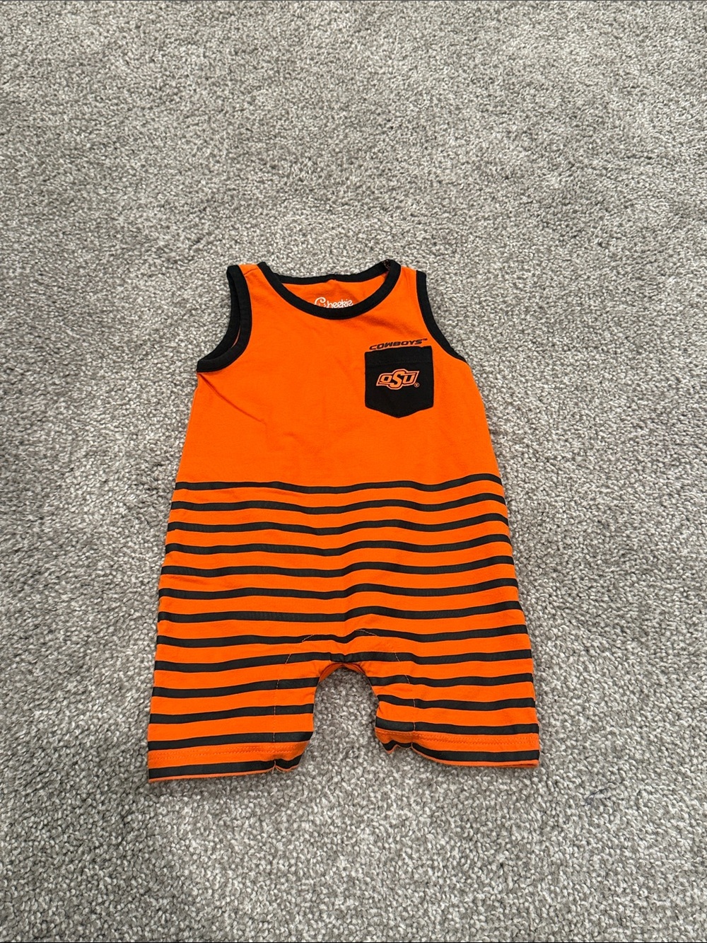 Oklahoma state university cowboys baby romper